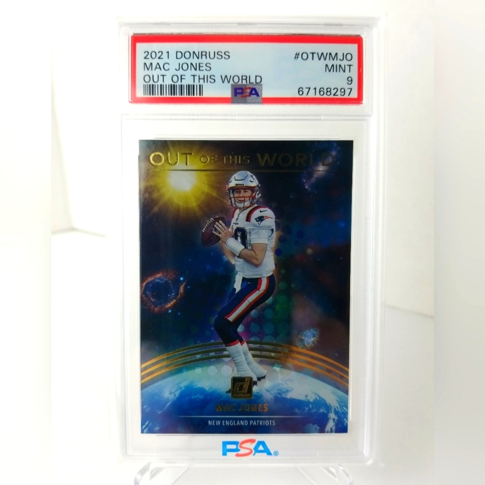 2021 Donruss Mac Jones RC Out of This World # OTW-MJO - PSA 9